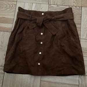 Sezane leather skirt